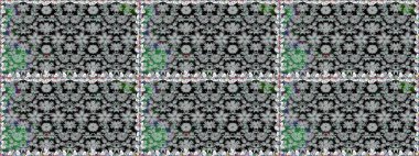 Raster deseni. Çiçekli, suluboya desenli kusursuz çiçek deseni. Süslü kumaş deseni.