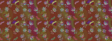 Renkli elementlerle Raster ilginç desen