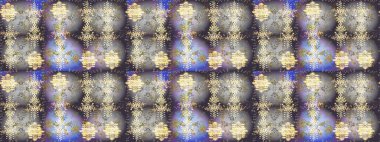 Kar tanesi renkli desen. Snowflakes desen. Raster kar taneleri arka plan. Renk arka plan üzerinde izole soyut kar taneleri ile düz tasarım. Raster illüstrasyon.