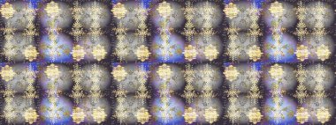 Kar tanesi renkli desen. Snowflakes desen. Raster kar taneleri arka plan. Renk arka plan üzerinde izole soyut kar taneleri ile düz tasarım. Raster illüstrasyon.