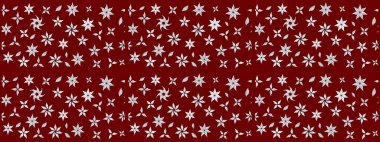 Vadinin çiçekleri kırmızı renklerde. Raster çiçek desenleri çiziyor..