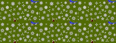 Modaya uygun kumaş deseni. Tony 'nin kumaş kalıbını çiz. Raster illüstrasyonu. Küçük çiçekte sevimli çiçek deseni var..