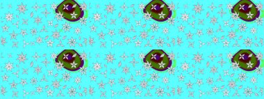 Çiçekli karalama şeklinde Raster çiçek deseni. Yumuşak, yaz çiçekli arka plan. Mavi renkte çiçekler.