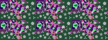 Çiçek kompozisyonu, el boyası, hassas şablon. Yeşil renkte manzaralı çiçek deseni. Sevgililer günü ve tebrik kartı konsepti için şık bir davetiye. Üst görünüm, yumuşak biçim.