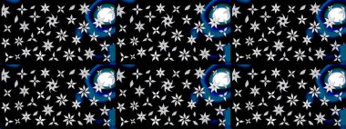 Raster illüstrasyonu. Küçük çiçekteki sevimli çiçek deseni. Çizim.