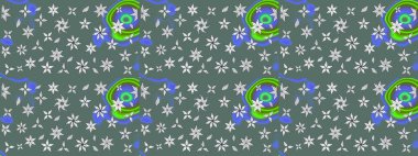 Elle çizilmiş çiçek desenli Raster çizimi. Tarafsız bir arkaplanda. Çocuksu tasarım. Tekstil, kumaş, ambalaj, hatıra defteri için güzel çiçek arkaplanı..