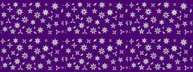 Egzotik çiçekler, mor renkler üzerine botanik parlak klasik doğa. Klasik tropikal doğal elementlerin suluboya seti. Raster illüstrasyonu.