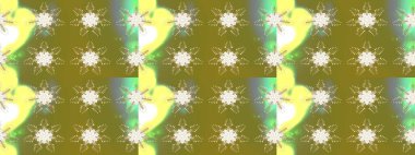 Raster Noel soyut renkli arka plan ve tatlı kar tanesi. Farklı kar taneleri toplayıcısı, altın rengi kış elementleri..