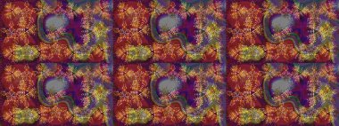 Kar tanesi süsleme deseni. Kar taneleri arka planda. Renkli arka planda izole edilmiş kar tanelerinin düz tasarımı. Kar taneleri deseni. Raster illüstrasyonu.