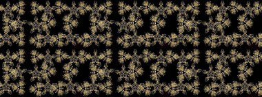 Siyah, kahverengi ve bej renklerde şirin soyut kar tanesi raster tasarımı. Düz kar karalama ikonları, yılbaşı afişi için kar taneleri silueti, kartlar. Yeni yıl kar tanesi.