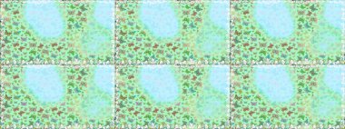 Raster illüstrasyonu. Karala, karala, karala. Tekstil baskısı için ekose kelebek. Tarafsız ve yeşil renkler üzerine bir resim. Kusursuz desen.