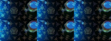 Kar taneleri tasarımı. Son moda kar taneleri ve elementler onun kartlarını gösteriyor. Retro tarzı doku, soyut kış elementleri. Muhteşem tasarım posteri, kapak, mavi, siyah ve gri renkli kart tasarımı.