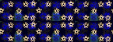 Farklı kar taneleri toplayıcısı, siyah, mavi ve gri renklerde kış elementleri. Raster Noel soyut renkli arkaplan ve tatlı kar tanesi.