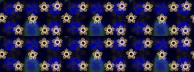 Farklı kar taneleri toplayıcısı, siyah, mavi ve gri renklerde kış elementleri. Raster Noel soyut renkli arkaplan ve tatlı kar tanesi.