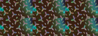 Arabesk ve çiçekli doğu raster desenleri. Arabesk ile klasik model. Geleneksel klasik süs.