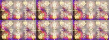 Raster illüstrasyonu. Noel stili. Bej, nötr ve gri renkte kar taneleri.