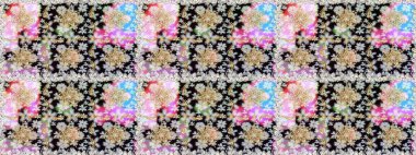 Barok tarzında kusursuz bir doğulu süsü. Raster geleneksel altın pürüzsüz desen nötr renkler üzerinde.