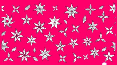 Poster ya da kapak için arka plan. Davetiye ve kartpostal tasarımı için dekoratif çiçek unsurları. Yapraklı çizim şekli. Tekstil için figür. Sevimli zarif çiçekler Raster illüstrasyonu.