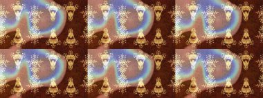 Raster illüstrasyonu. Kar tanesi kahverengi, bej ve nötr renklerde izole edilmiş. Raster illüstrasyonu. Kar Tanesi Simgesi.