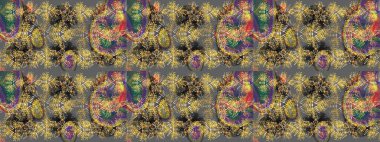 Raster Noel soyut renkli arka plan ve düşen kar tanesi. Noel süslemeleri ve Noel süslemeleri.