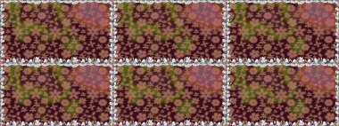 Çiçek kompozisyonu, el boyası, hassas şablon. Kahverengi renkte manzaralı çiçek deseni. Sevgililer günü ve tebrik kartı konsepti için şık bir davetiye. Üst görünüm, yumuşak biçim.