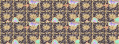 Duvar kâğıdı barok, İspanyol kumaşı. Çiçek deseni. Şık bir grafik desen. Kahverengi renklerde altın elementler. Çizim raster arkaplanı.