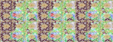 Ortaçağ çiçek desenini çiz. Doğum günü kartı, davetiye ya da afiş için iyidir. Dekoratif simetri arabesk. Tarafsız renklerde altın. Raster illüstrasyonu.