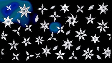 Raster. Eski usul. Raster illüstrasyonu. Tomurcukları çiçek olan sevimli bir çiçek deseni. Kumaş, tekstil, duvar kağıdı baskısı için. Taslak arkaplan.