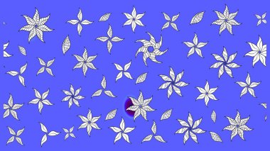 Raster düz çiçek çizim deseni. Mavi renkli çiçekler. Tasarım hediye paketi, tebrik kartları, posterler ve afiş tasarımı.