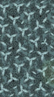 Modern gelişim, nötr raster arka plan duvar kâğıdı çizgisi, klasik desenli desenli çiçekler, çiçekli süsler. Çiçekli el çizimi çizimi deseni.