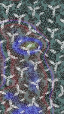 Gri renkli çiçekler. Renkli bahar temalı eskiz kalıbı. Düz Çiçek Elementleri Tasarım Raster illüstrasyonu. Çiçekli çiçek deseni, suluboya..