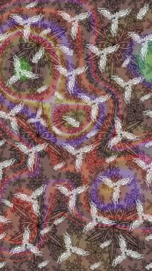 Raster çiçek izi. Çiçek rengi eskiz deseni. Klasik taslak çizimi.