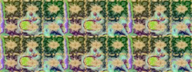 Damask çizimi tekrarlanıyor. Barok tarzında altın çiçekli süs. Yeşil renklerdeki altın element. Antika altın tekrarlanabilir duvar kağıdı.