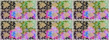 Damask pürüzsüz süsü. Tarafsız renkler üzerinde klasik oryantal desen. Geleneksel raster ve altın desen.