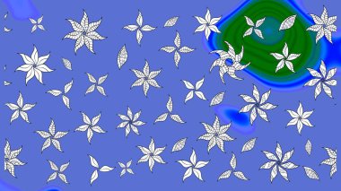 Çizim raster deseni. Güzel kumaş deseni. Çiçek arka planı.