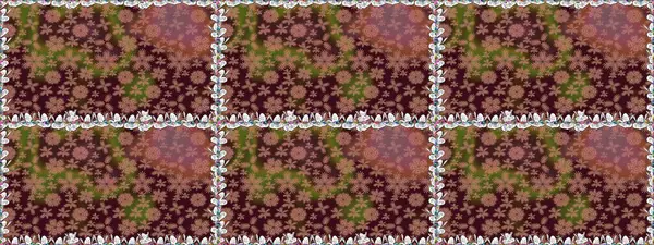 Çiçek kompozisyonu, el boyası, hassas şablon. Kahverengi renkte manzaralı çiçek deseni. Sevgililer günü ve tebrik kartı konsepti için şık bir davetiye. Üst görünüm, yumuşak biçim.