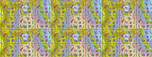 Raster illüstrasyonu. Tekstil veya kitap kapakları, imalat, duvar kağıtları, baskı, hediye paketi ve yapıştırma kitabı için çiçek eskizi geçmişi. Küçük ölçekli çiçeklerdeki basit sevimli desen.