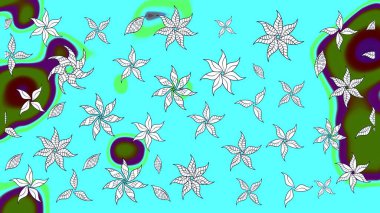 Tekstil, tebrik kartı, boyama kitabı, telefon kılıfı baskısı için kullanılabilir. Etnik Mandala süsü. Raster Henna dövme stili. Hint çiçekli desenli şal desenli..