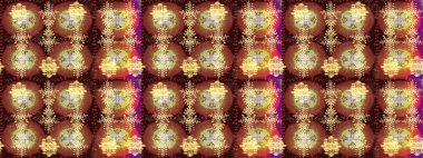 Kar Tanesi Mozaik ikonu. Siluet kar taneleri tabelası izole edilmiş kahverengi, nötr ve sarı renkler. Düz dizayn. Sembol kışı, donmuş, Noel, yeni yıl tatili. Grafiksel element dekorasyonu. Raster tasarımı.