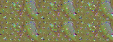 Küçük, tarafsız çiçeklerde oldukça eski bir besin torbası deseni. Tekstil, kumaş, kapaklar, duvar kağıtları, baskı, paket, koleksiyon defteri, örgü, dekupaj için çiçek arkaplanı..