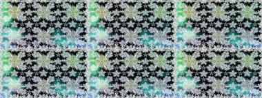 Düz Çiçek Elementleri Tasarımı. Raster illüstrasyonu. Çiçek deseni. Renkli Bahar Temalı Kusursuz Arkaplan. Kusursuz Chichi kumaş deseni..