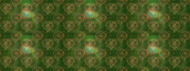 Raster düz çiçekleri pürüzsüz desen. Hediye ambalaj kağıdı, tebrik kartları, posterler ve pankart tasarımı. Yeşil, kahverengi ve bej renkli çiçekler.