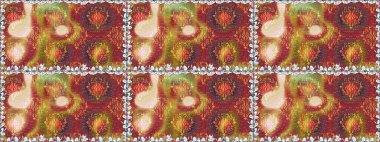 Çocuk stili. Renkli Bahar Temalı Kusursuz Arkaplan. Düz Çiçek Elementleri Tasarımı. Çiçekli pürüzsüz raster arka plan.