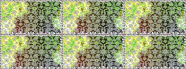 Raster illüstrasyonu. Kusursuz bir geçmişi var. Miles Fleur, süslü püslü bir süs. Kumaş, tekstil, duvar kağıdı baskısı için. Eski usul. Tomurcukları papatya çiçekleri olan sevimli bir çiçek deseni..