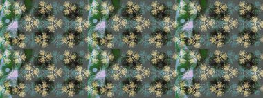 Raster kar taneleri arka plan. Kar tanesi renkli desen. Renk arka plan üzerinde izole soyut kar taneleri ile düz tasarım. Raster resim. Snowflakes desen.