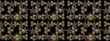 Raster illüstrasyonundaki çiçek desenli çizim. Güzel kumaş deseni. Düz Çiçek Elementleri Tasarımı. Renkli Bahar Teması çizim şablonu.