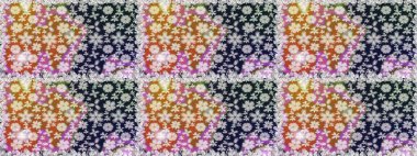 Küçük çiçekteki sevimli çiçek deseni. Gri renkli çiçekler.