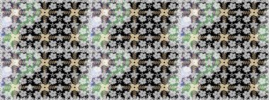 Millefleur 'lar. Küçük gri çiçekli oldukça eski bir besin torbası deseni. Tekstil, kumaş, kapaklar, duvar kağıtları, baskı, naylon, yapıştırma, örgü, dekupaj için çiçeksiz arkaplan.