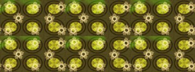 Raster illüstrasyonu. Raster Noel soyut renkli arka plan ve tatlı kar tanesi. Kar taneli yeşil, kahverengi ve sarı renkler..