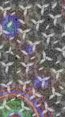 Küçük gri çiçeklerle oldukça eski bir besin torbası deseni. Tekstil, kumaş, kapaklar, duvar kağıtları, baskı, paket, koleksiyon defteri, örgü, dekupaj için çiçek arkaplanı..